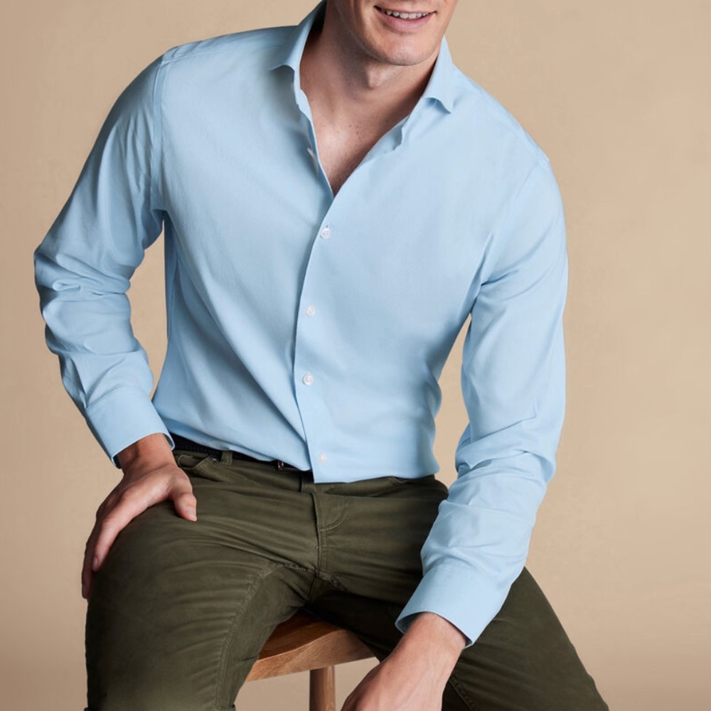 NON-IRON TWILL SHIRT - 16 1/2 / 35in